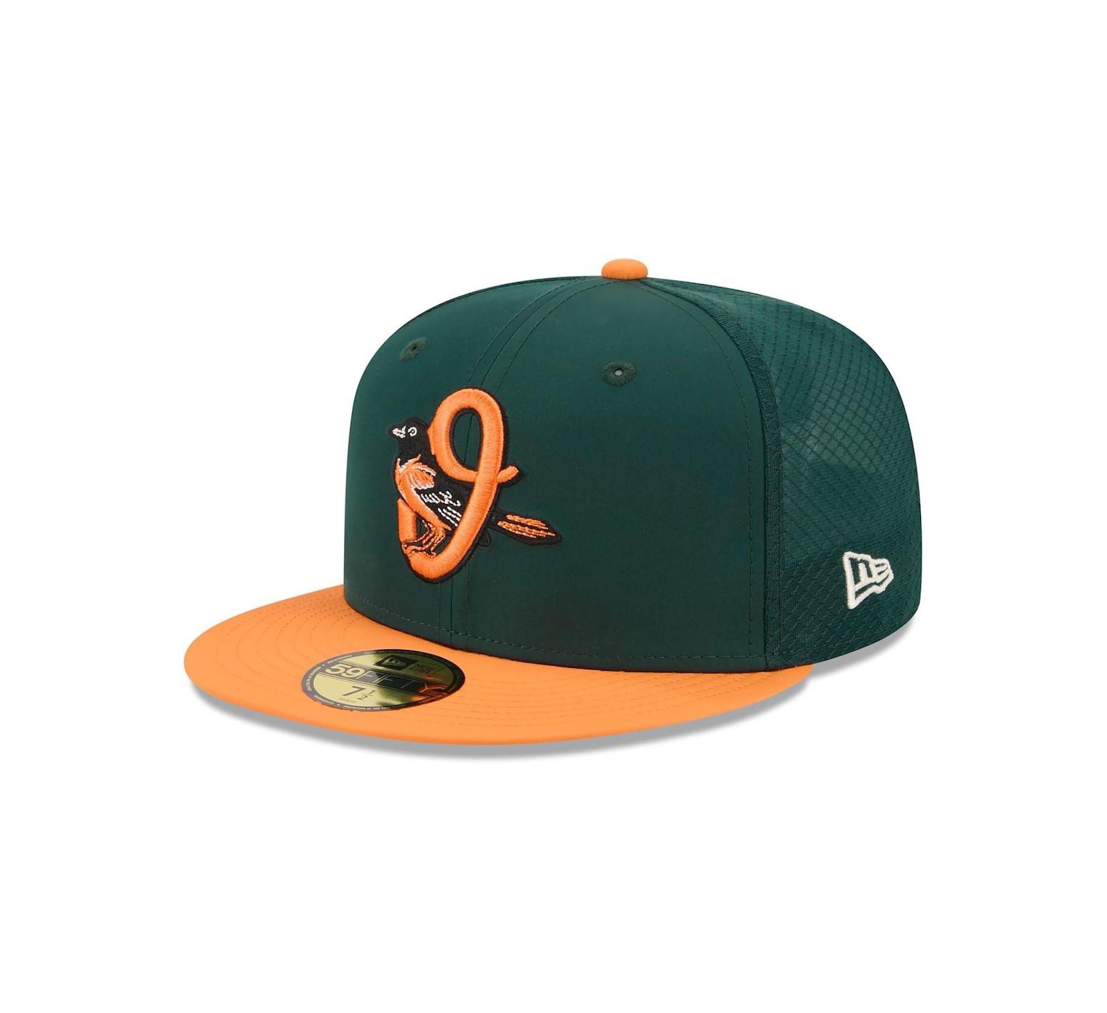 New Era Men's Dark Green/Orange Baltimore Orioles 2026 City Connect Batting Practice 59FIFTY Fitted Hat