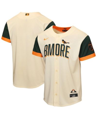 Nike Big Boys and Girls Cream Baltimore Orioles 2026 City Connect Stadium Jersey