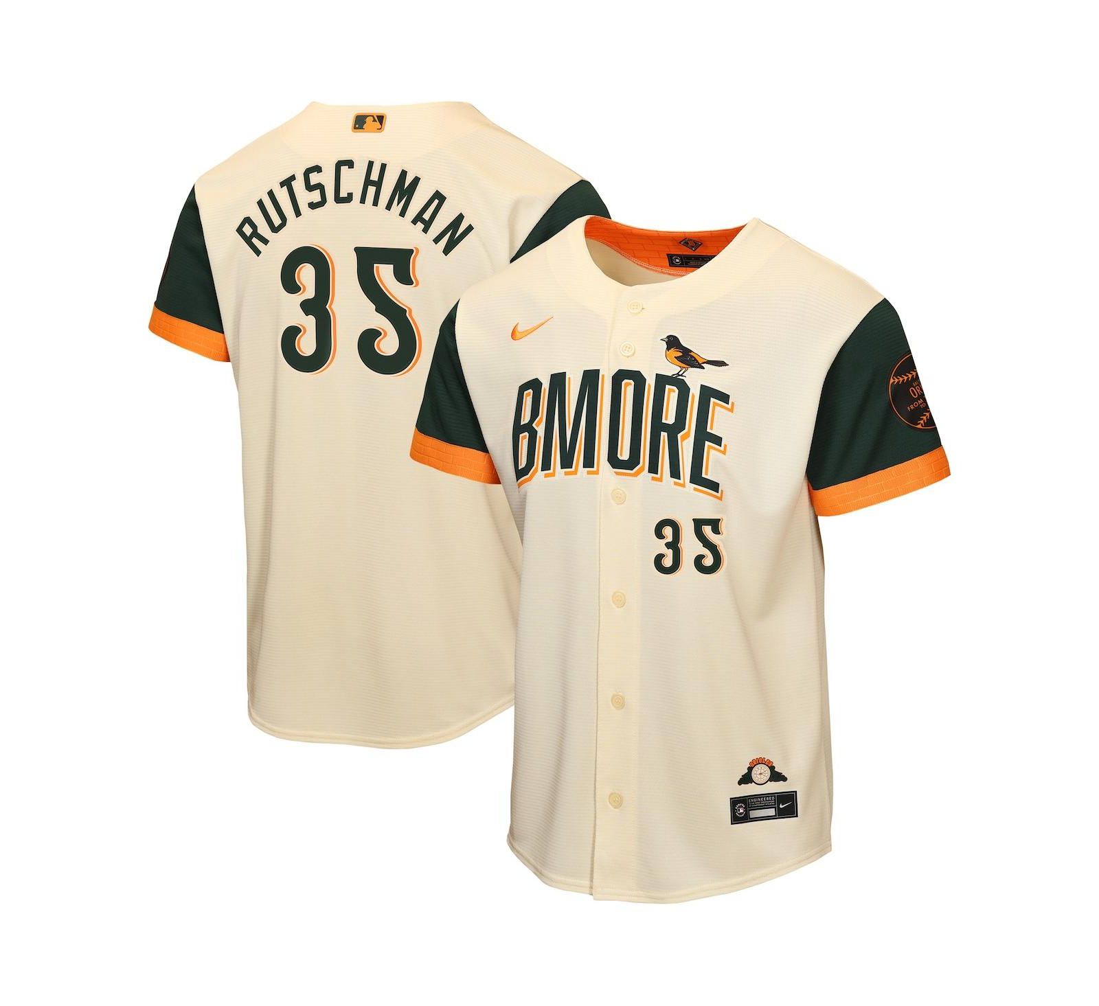 Nike джерси Baltimore Orioles Adley Rutschman, кремовый цвет