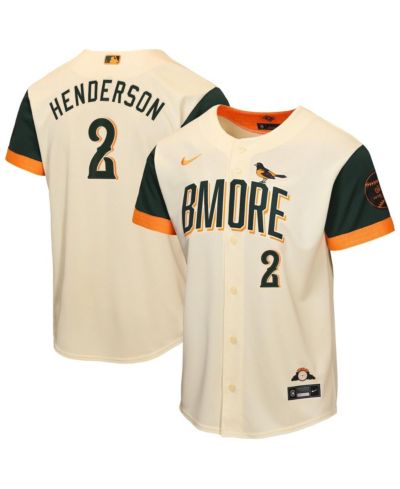 Nike Big Boys and Girls Gunnar Henderson Cream Baltimore Orioles 2026 City Connect Stadium Jersey