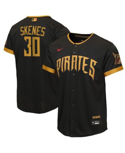 Nike джерси Pittsburgh Pirates 2026 City Connect Stadium для мальчиков и девочек, черное, с именем Paul Skenes