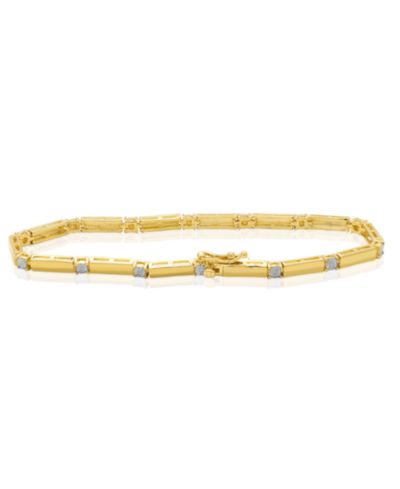 Macy's браслет с бриллиантовым акцентом 0.005 ct. t. w. Line Laydown