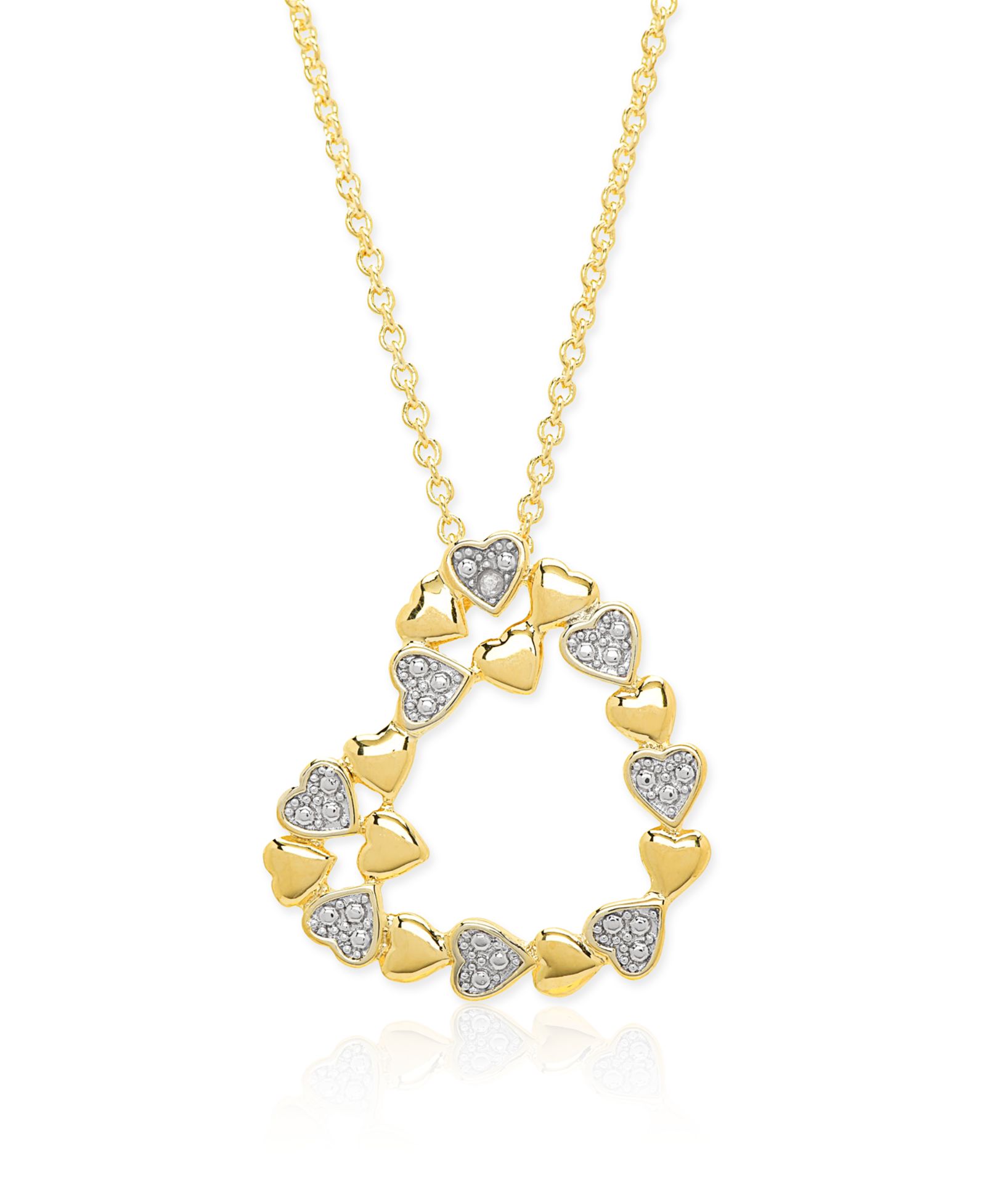 Подвеска Heart of Hearts с бриллиантовым акцентом (0.005 ct. t. w.)