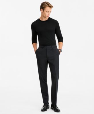 Мужские брюки The Men's Store Modern-Fit Black 100% Wool Suit Separate