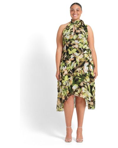 Платье ESTELLE Women's Chlora Halter Chiffon Cocktail Midi