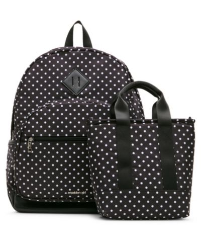 Madden Girl Lynx Nylon Dome Medium Backpack and Lunchbox Set