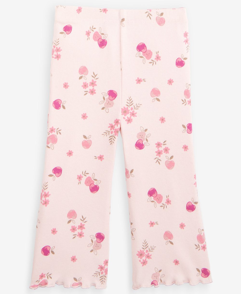 First Impressions Детские леггинсы Baby Girls' Mix & Match Apple-Print Rib Flare