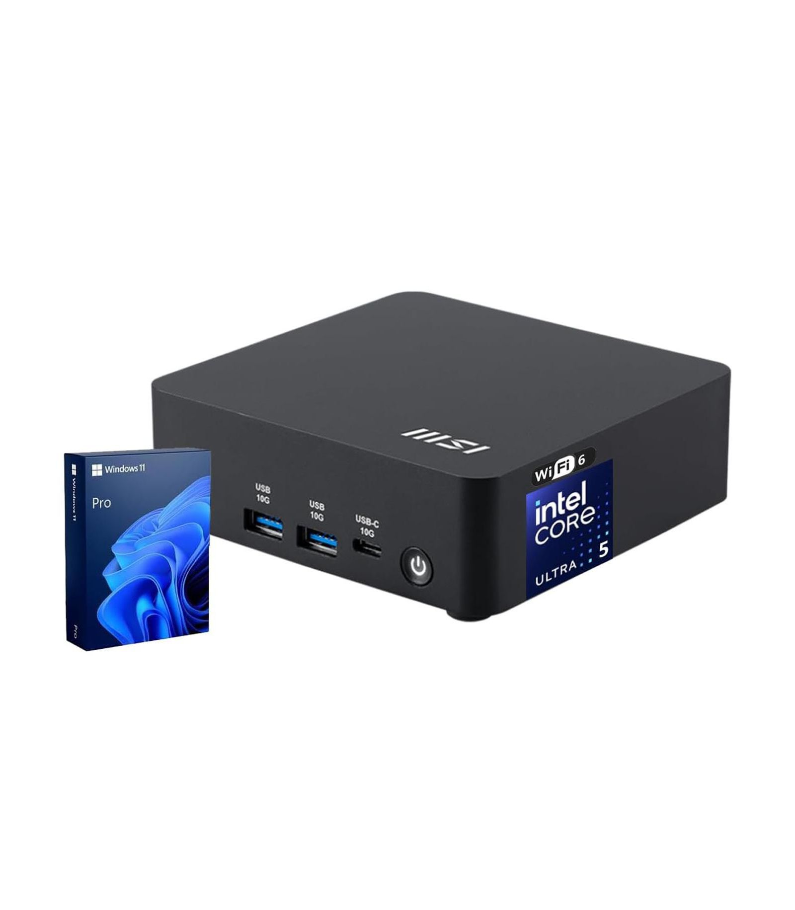 MSI Cubi NUC AI мини-ПК Intel Core Ultra 5 64GB RAM 2TB SSD Windows 11 Pro