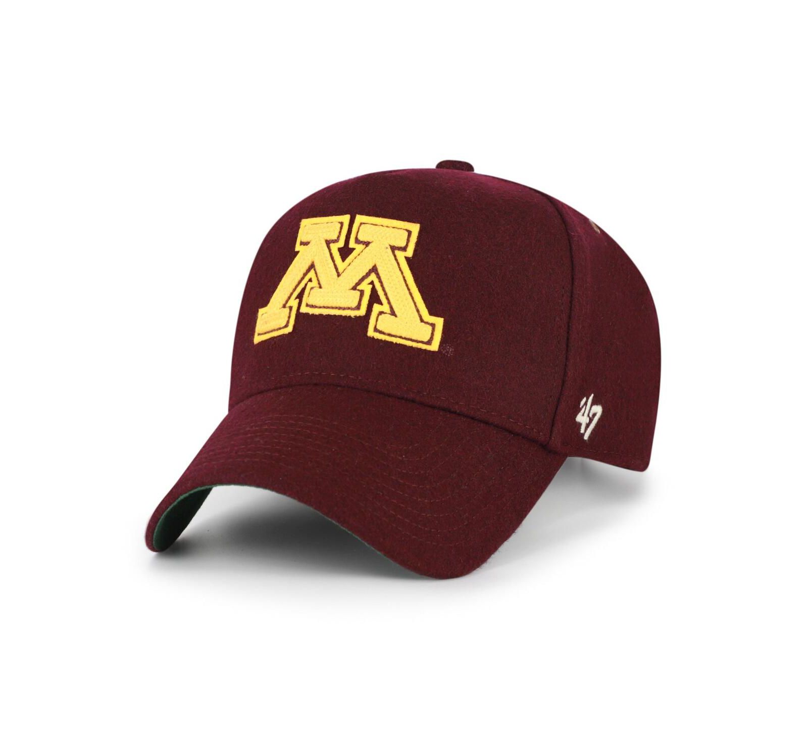 '47 Brand Мужская и женская регулируемая кепка Minnesota Golden Gophers Collections Golden Age Offside DT Maroon