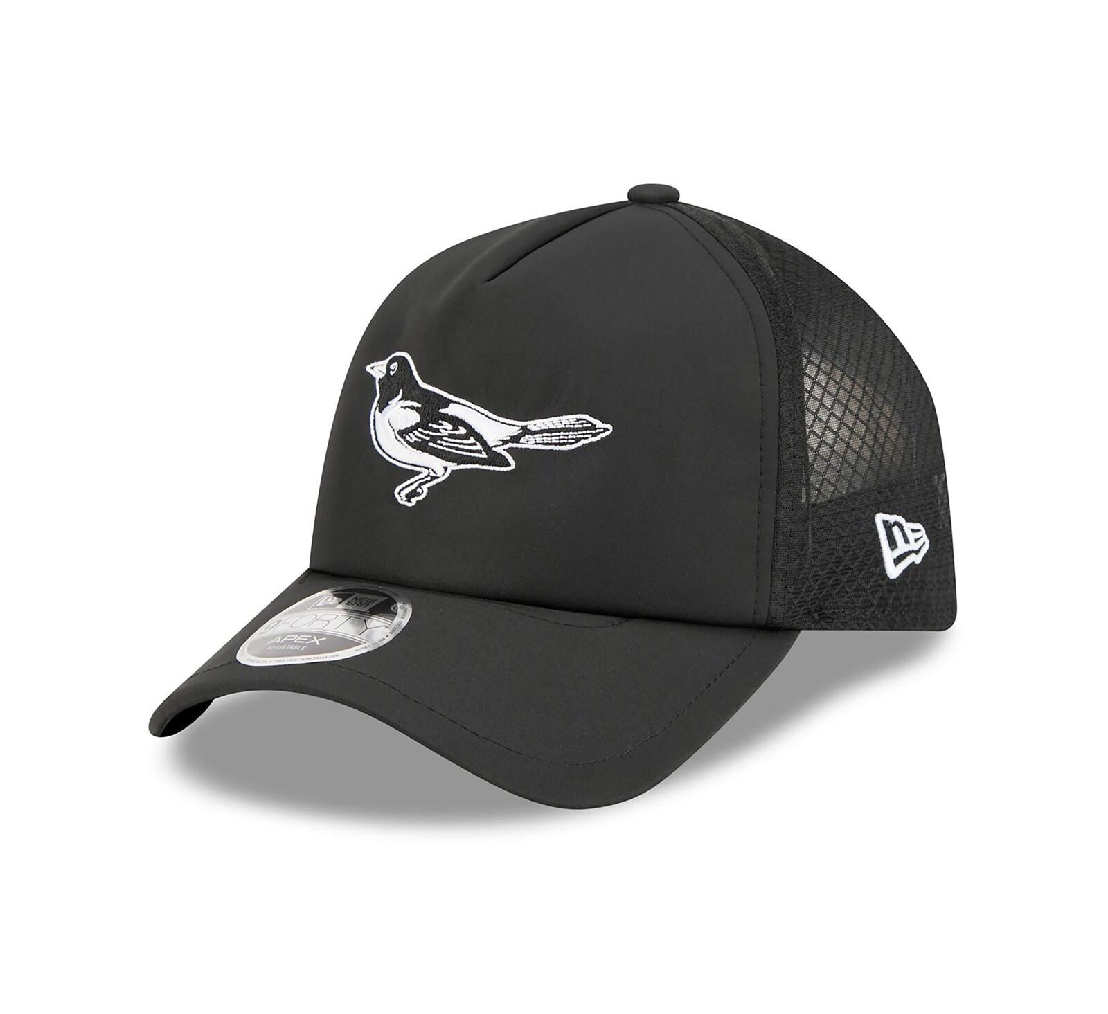 Мужская регулируемая кепка New Era Men's Black Baltimore Orioles 2026 Batting Practice Alternate Apex 9FORTY