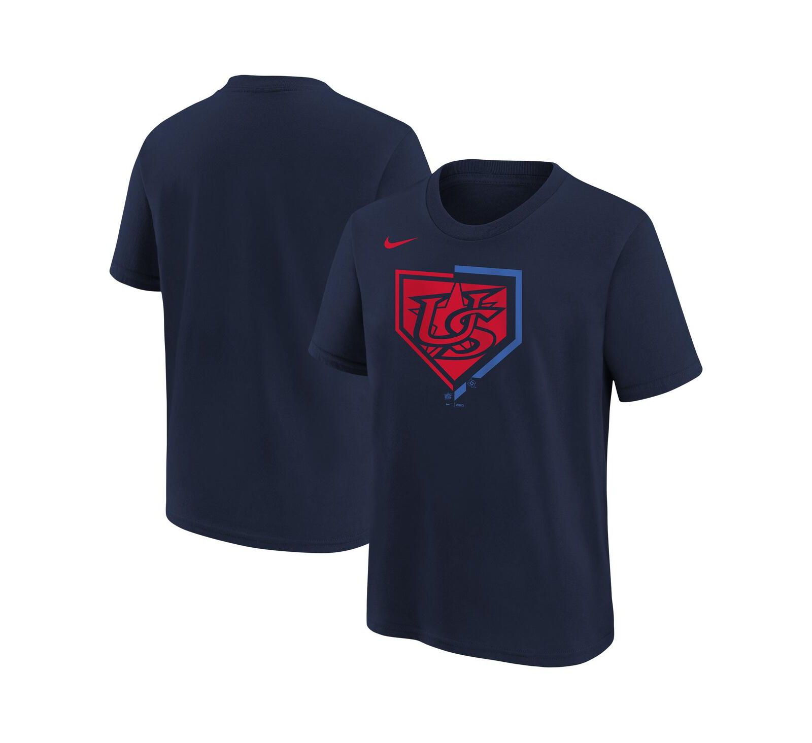 Nike детская футболка USA Baseball 2026 World Baseball Classic Shield Navy