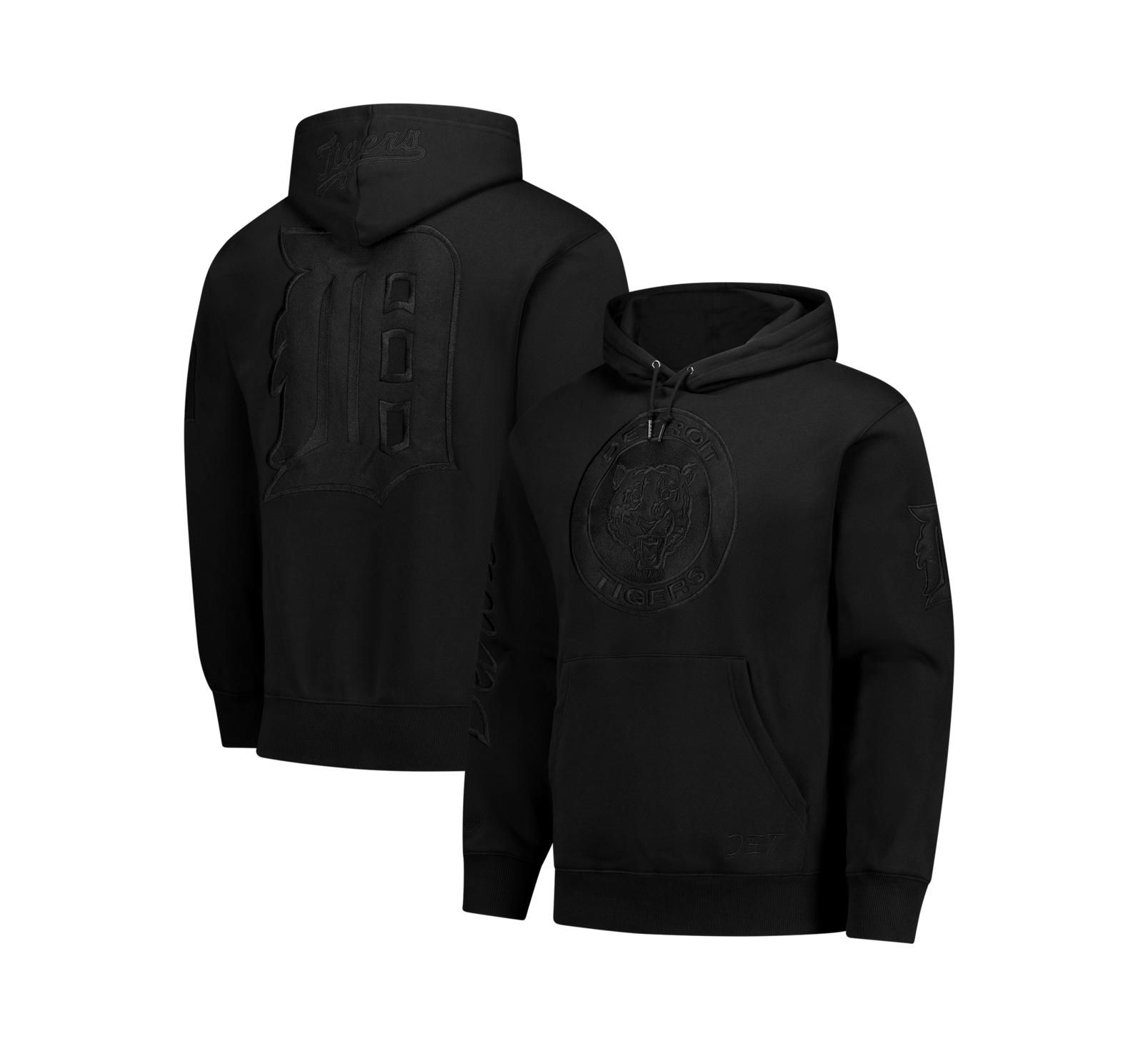 Mitchell & Ness Men's Black Detroit Tigers Phantom Fleece Hoodie