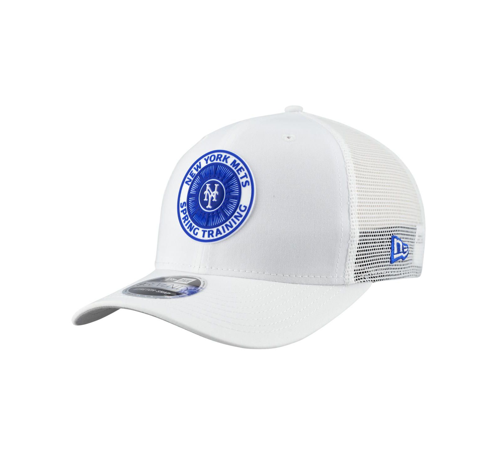 Мужская кепка New Era New York Mets 2026 Spring Training Fan Pack 9SEVENTY, регулируемая, белая