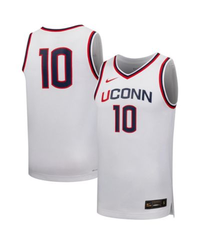 Nike баскетбольная джерси UConn Huskies для мужчин и женщин, белая