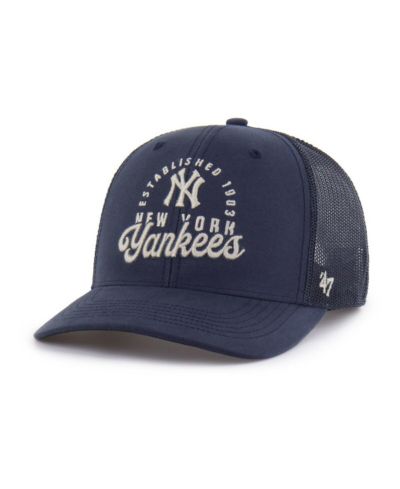 '47 Brand Men's Navy New York Yankees Pitstop Trucker Adjustable Hat