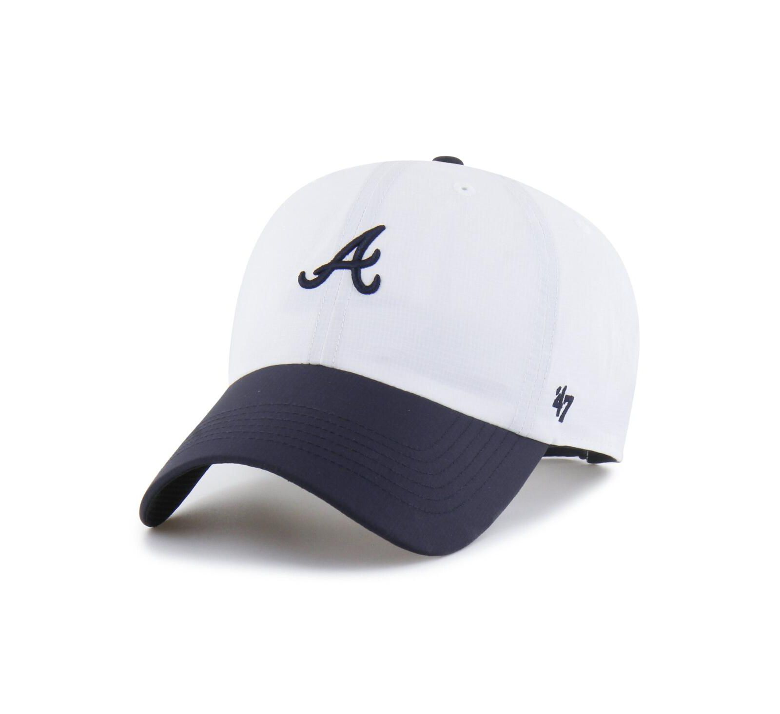 '47 Brand Мужская регулируемая кепка Atlanta Braves Vista Mini Clean Up, White/Navy