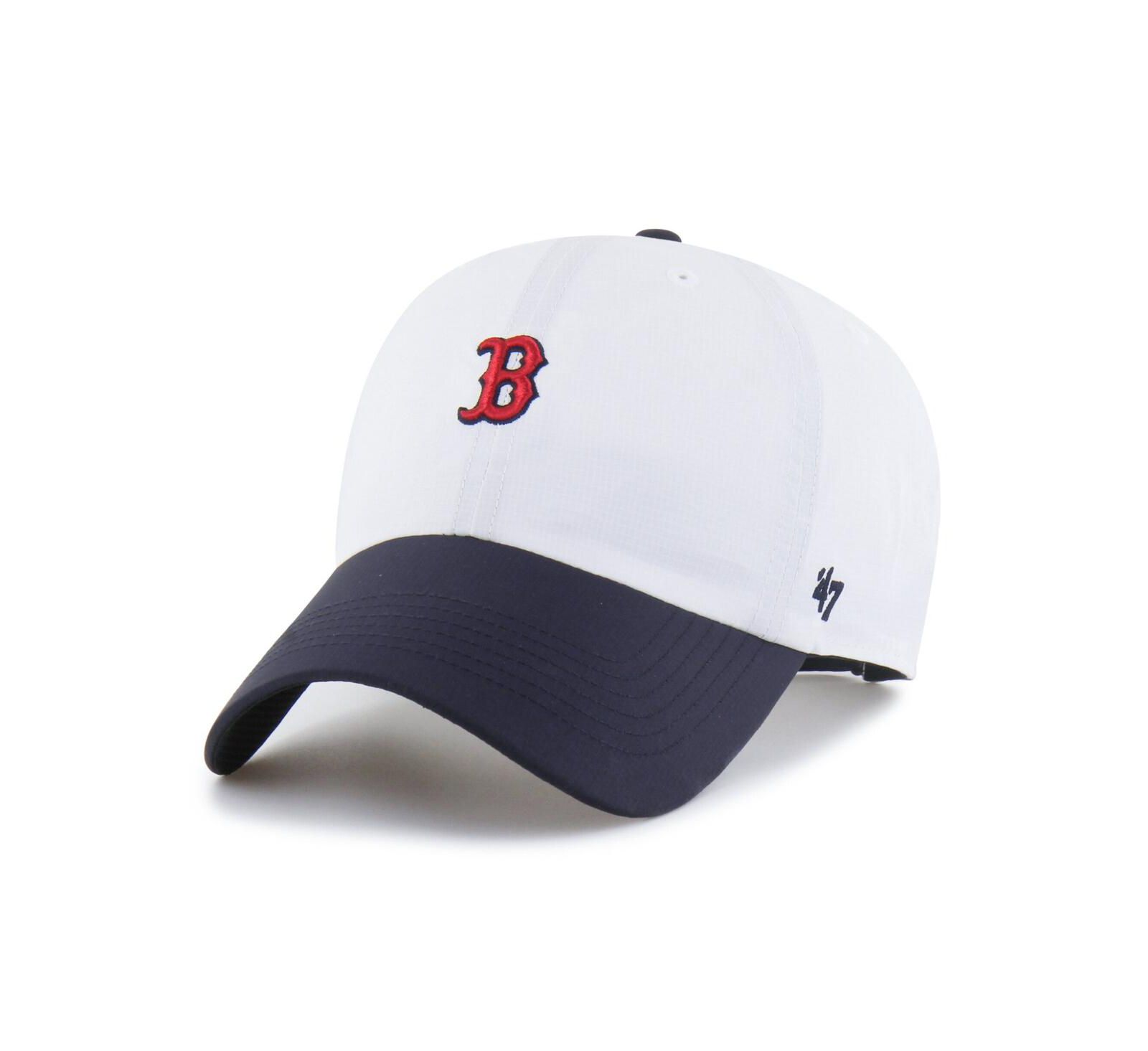 Мужская регулируемая кепка '47 Brand White/Navy Boston Red Sox Vista Mini Clean Up Brrr
