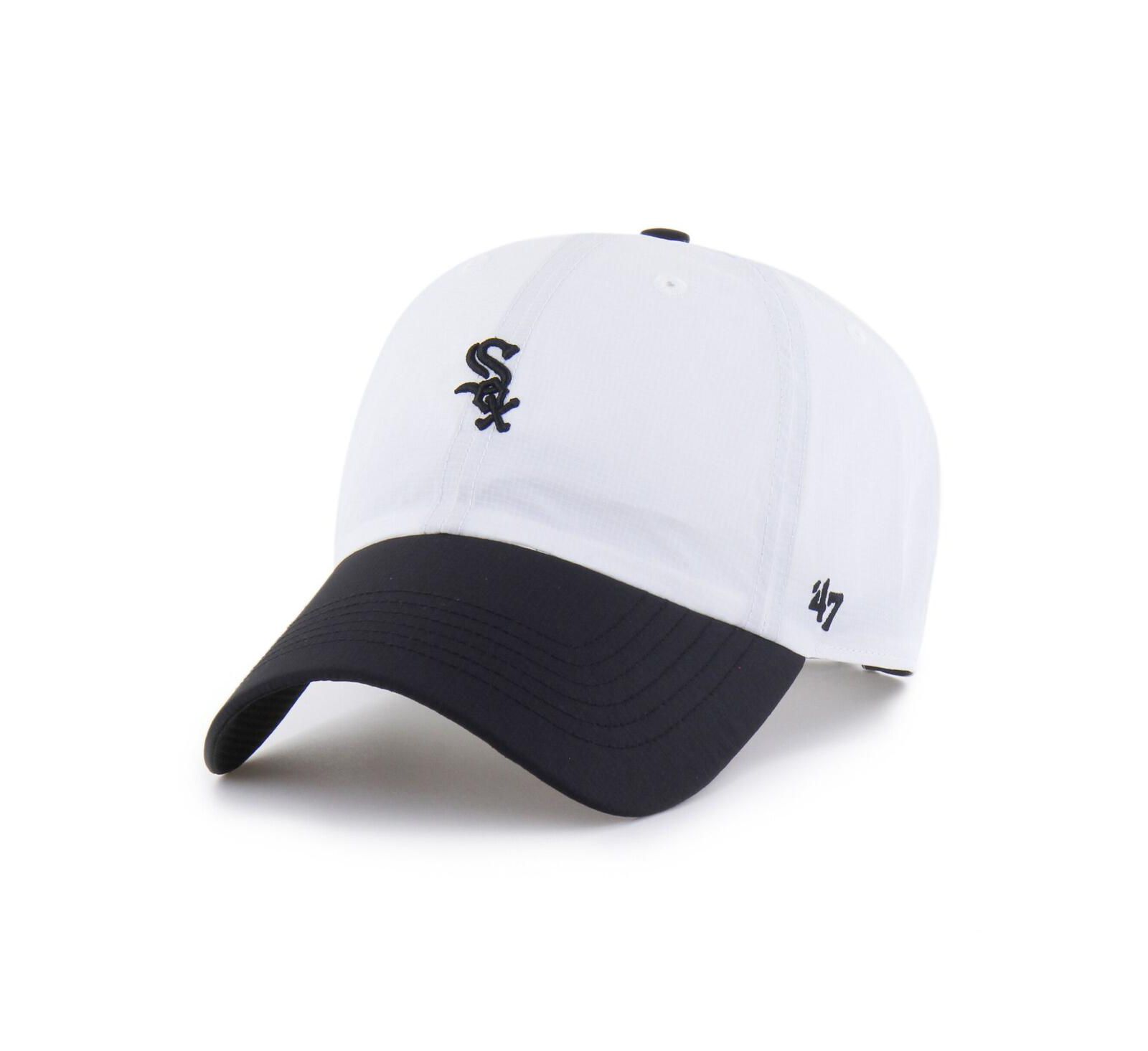Мужская бейска '47 Brand Chicago White Sox Vista Mini Clean Up Brrr Adjustable Hat, белая/черная