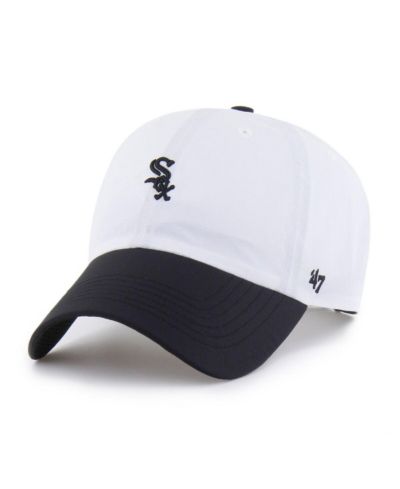 Мужская бейска '47 Brand Chicago White Sox Vista Mini Clean Up Brrr Adjustable Hat, белая/черная