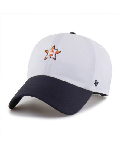 Мужская кепка '47 Brand White/Navy Houston Astros Vista Mini Clean Up Brrr регулируемая
