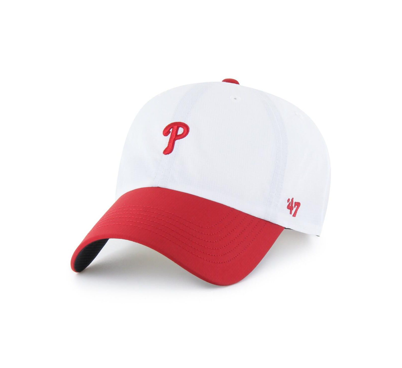 Мужская регулируемая кепка '47 Brand Philadelphia Phillies Vista Mini Clean Up Brrr Белая/Красная