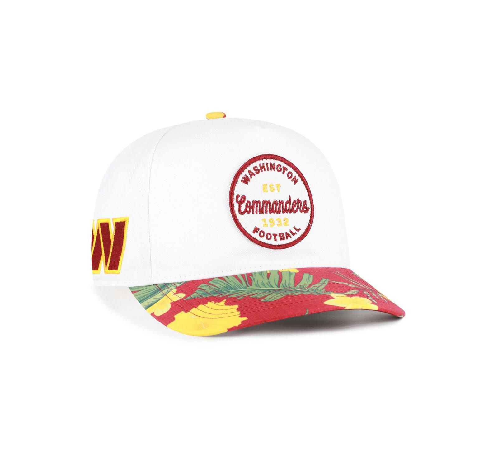 '47 Brand Men's White/Burgundy Washington Commanders Beach Side Hitch Adjustable Hat