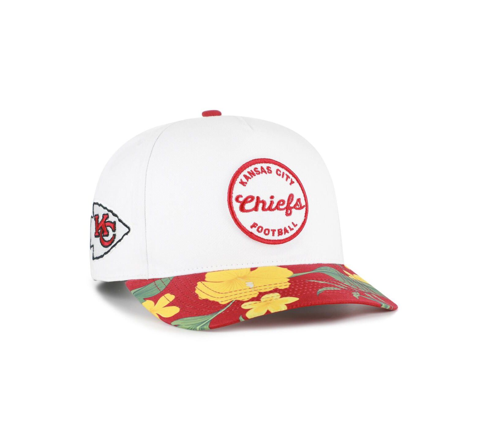 '47 Brand Men's White/Red Kansas City Chiefs Beach Side Hitch Adjustable Hat