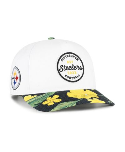 Мужская регулируемая кепка '47 Brand White/Black Pittsburgh Steelers Beach Side Hitch