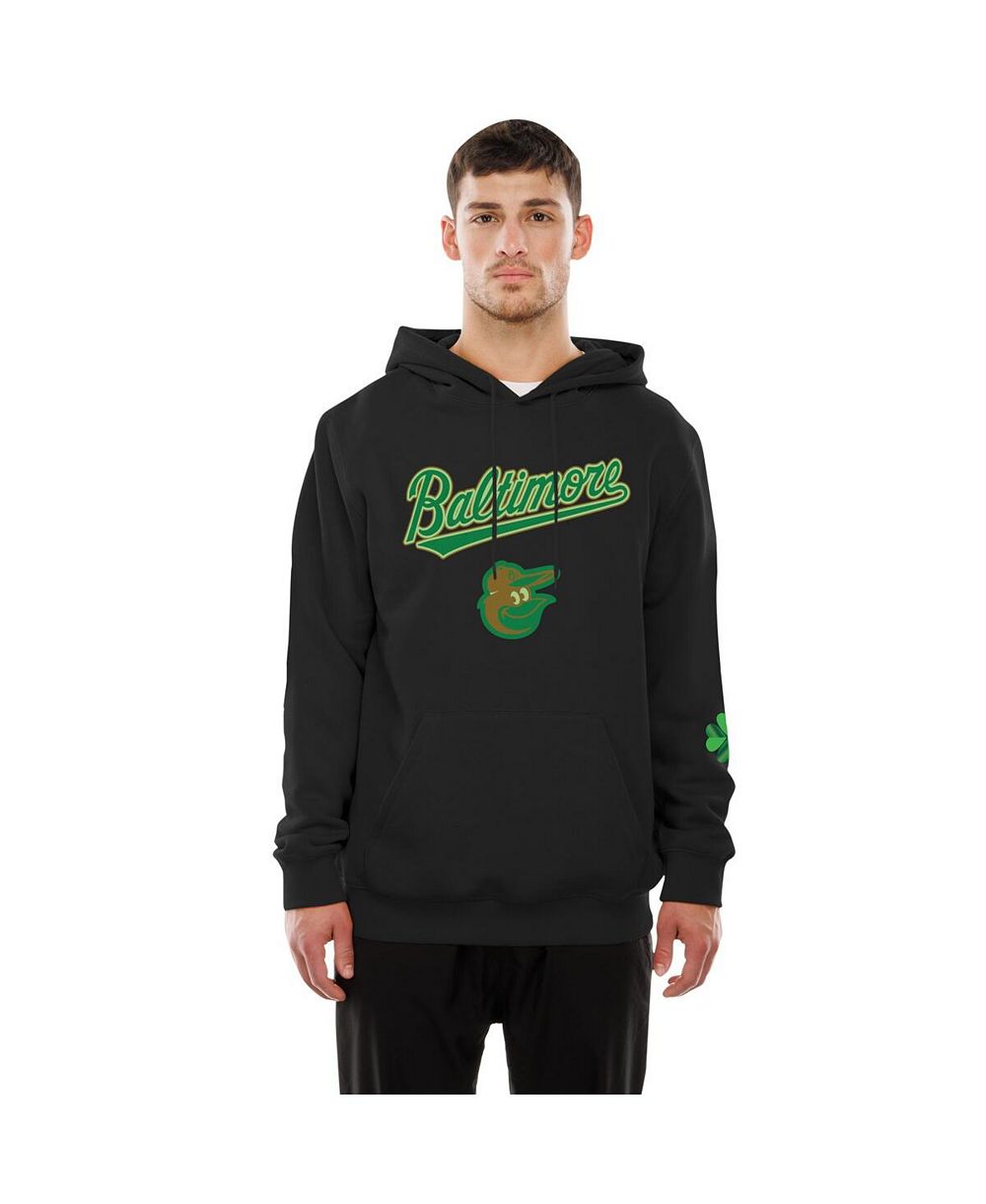 Мужское флисовое худи New Era Black Baltimore Orioles 2026 St. Patrick's Day