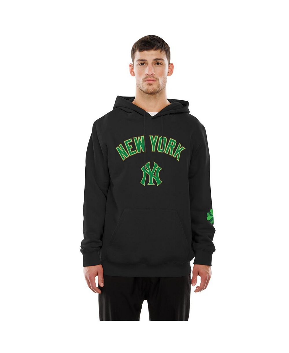 Мужское флисовое худи New Era New York Yankees 2026 St. Patrick's Day, черный