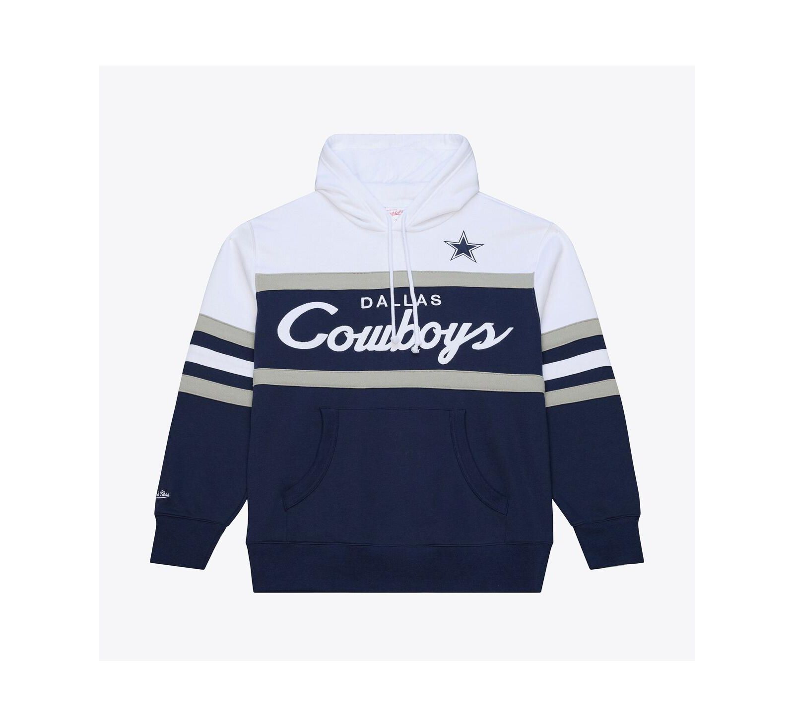 Мужское худи Mitchell & Ness Navy Dallas Cowboys Head Coach