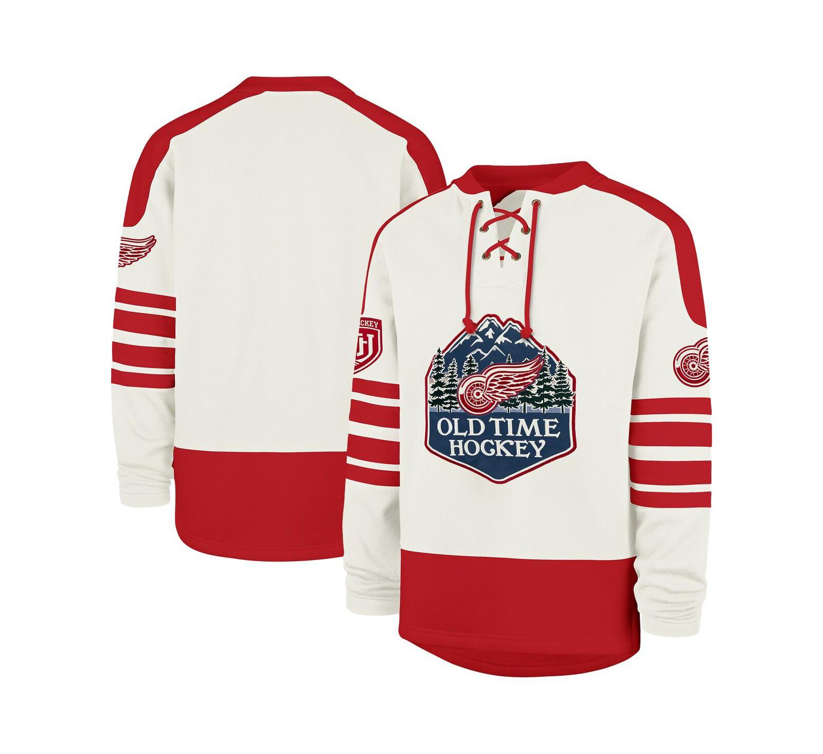 '47 Brand Мужское свитшот Detroit Red Wings Pond Hockey Trio Eternal Lacer Cream