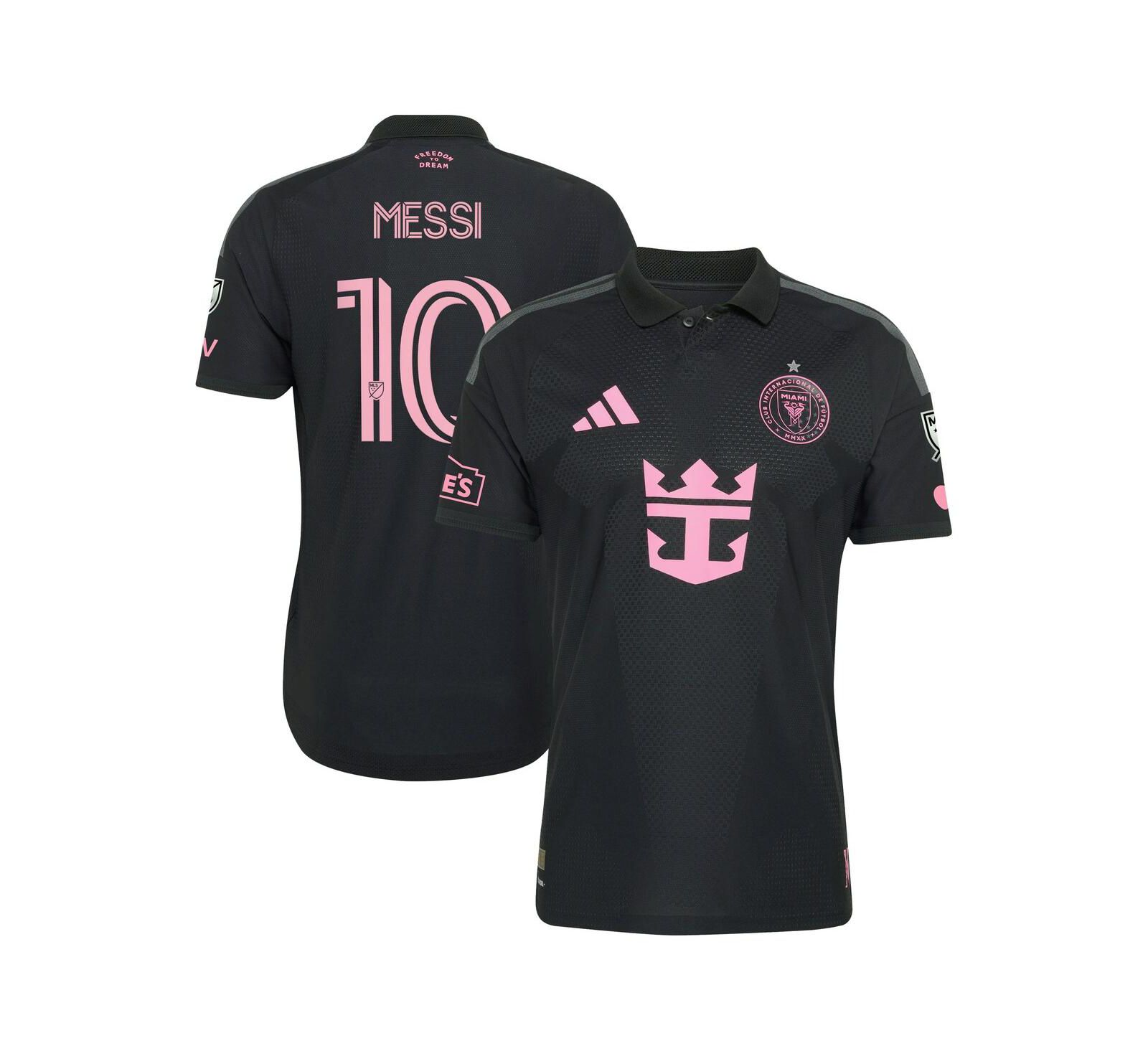 Джерси adidas Men's Lionel Messi Black Inter Miami CF 2026 Presagio On-Field Authentic Patch