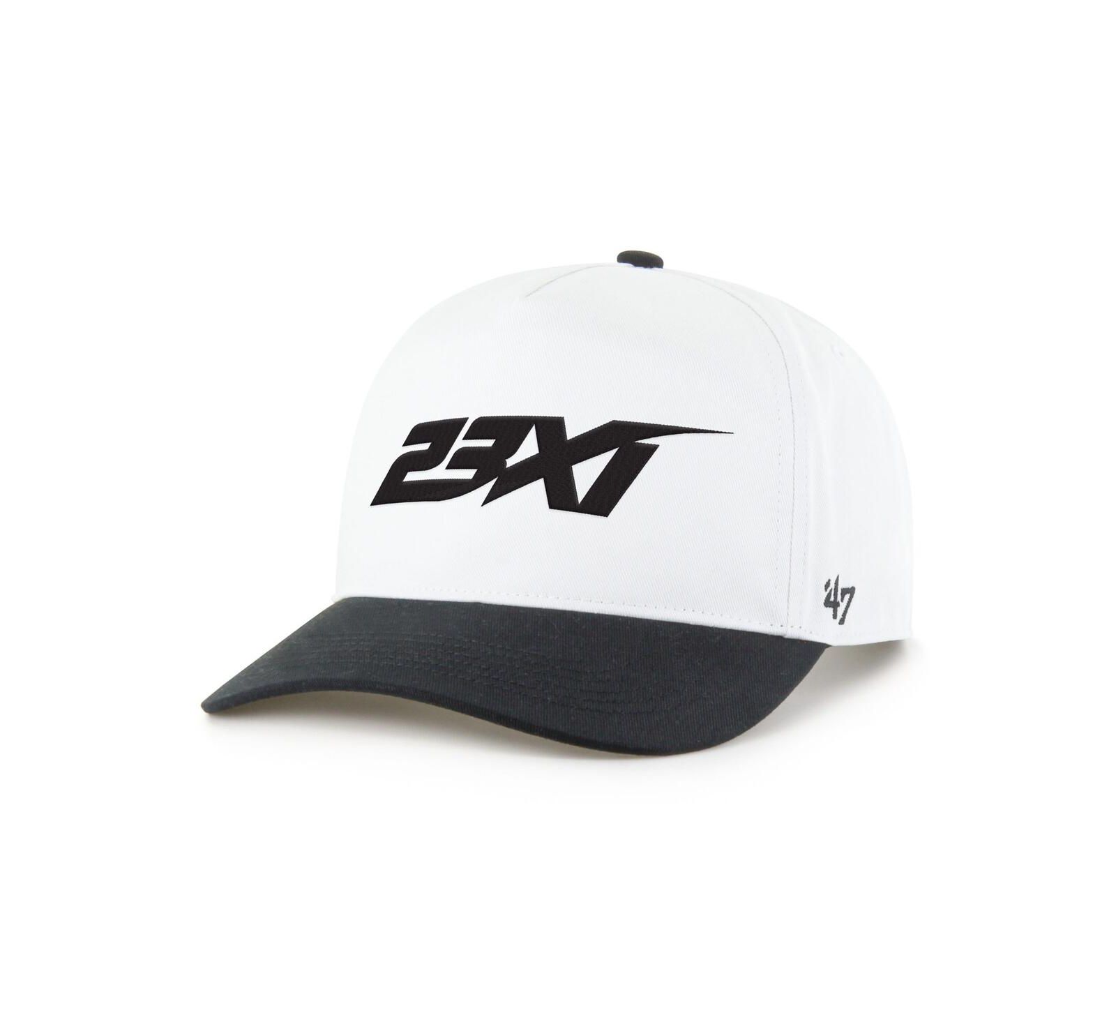 '47 Brand Men's White/Black 23XI Racing NASCAR Two-Tone Team Adjustable Hitch Hat