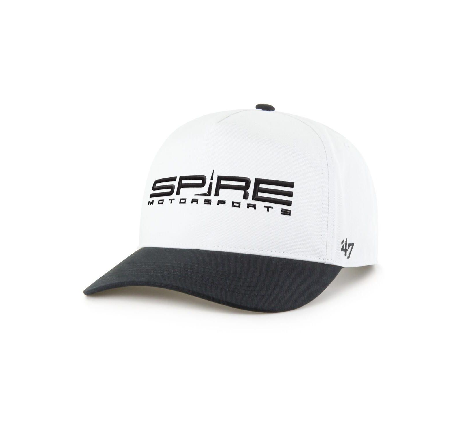 '47 Brand Men's White/Black Spire Motorsports NASCAR Two-Tone Team Adjustable Hitch Hat