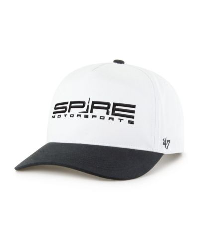 '47 Brand Men's White/Black Spire Motorsports NASCAR Two-Tone Team Adjustable Hitch Hat