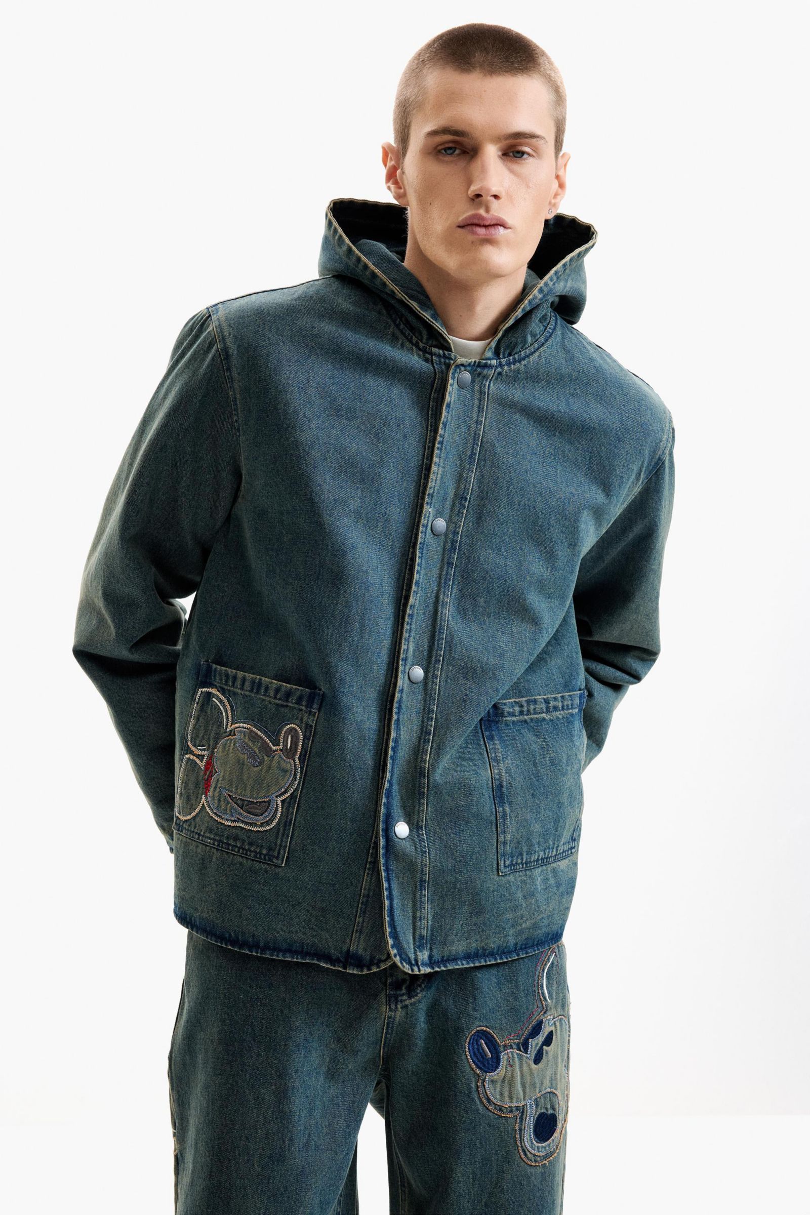 Desigual Men's Reversible Mickey denim jacket
