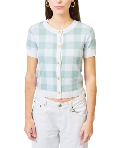 Женский кардиган Central Park West Laurel Gingham Jaquard