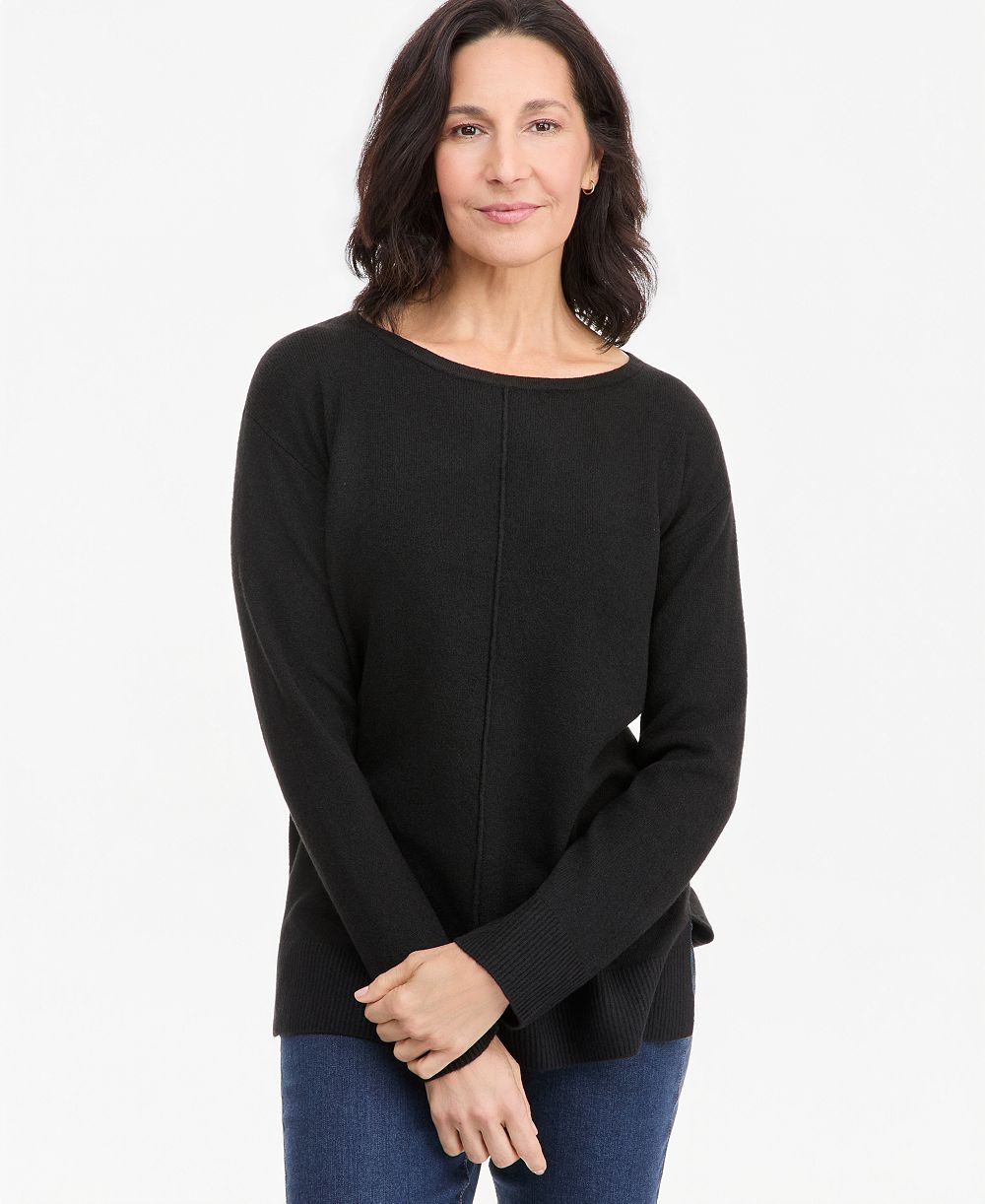 Style & Co Women's LuxSoft Seamfront Boatneck Tunic Sweater, Macy's Exclusive