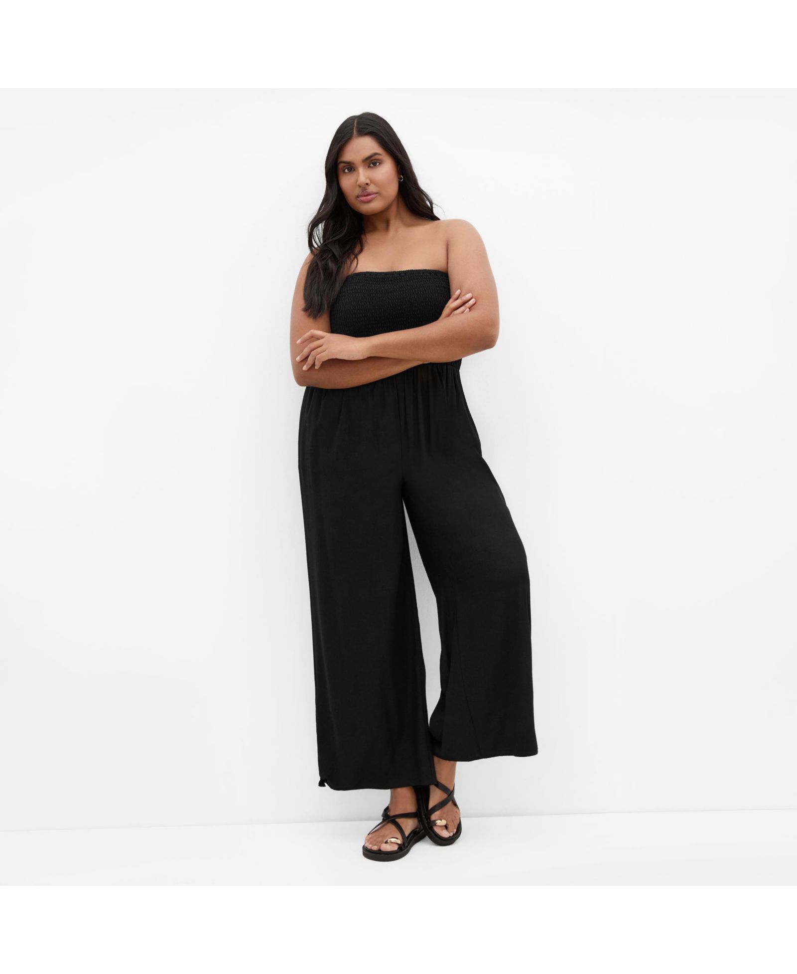 CITY CHIC Plus Size Ally Strapless Jumpsuit