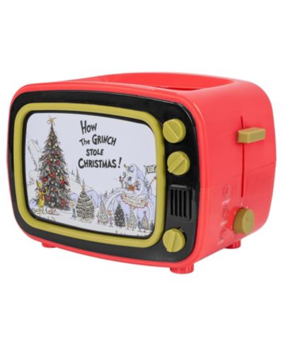 Uncanny Brands Dr. Seuss How the Grinch TV Toaster with Light Up Frame