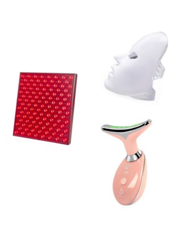 Маска для лица PURSONIC 7-in-1 LED Light Therapy, Sculpting Wand и LED Light Therapy Panel