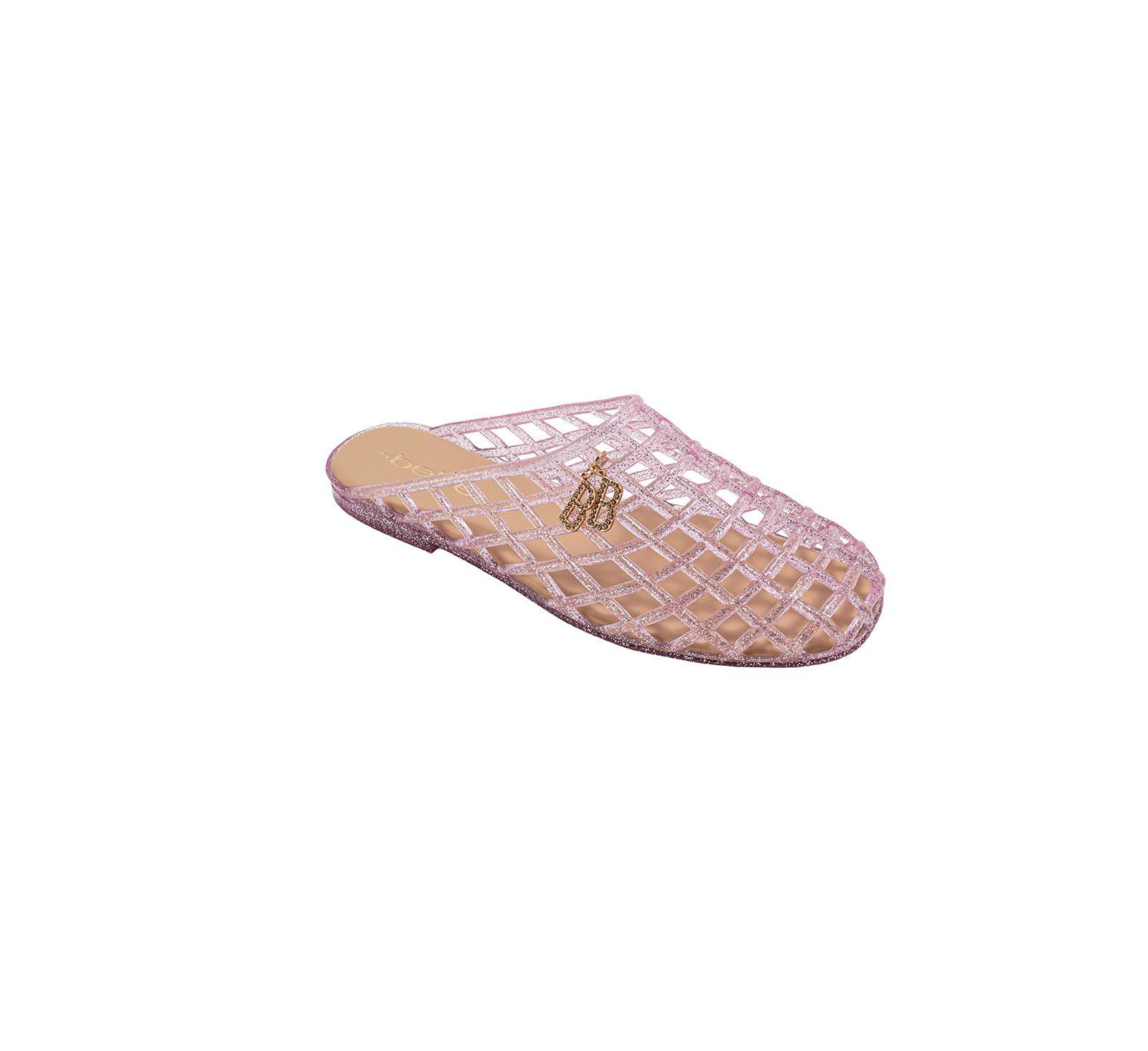 Bebe Women s Jelly Sandals - Cute Flat Sandals, Jelly Shoes for Women with Dangling Charms