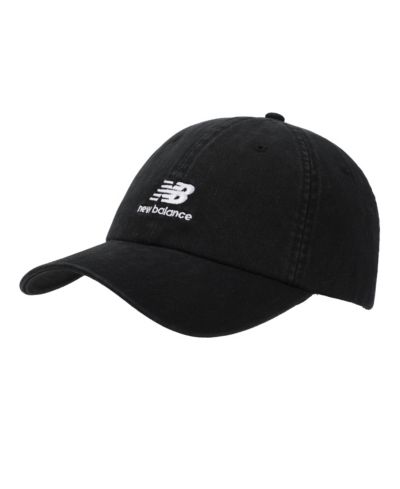 New Balance Men's Panel Stacked Logo Adult Black Hat