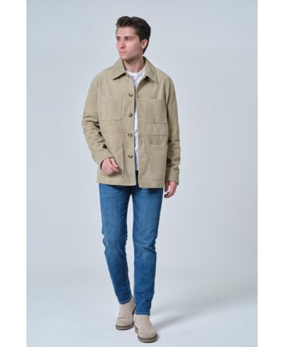 Furniq UK Men's Beckett Suede Chore Jacket