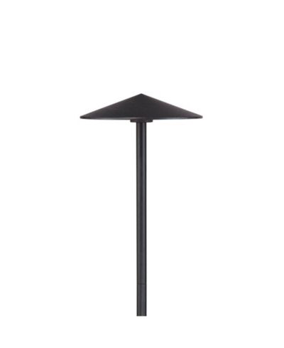 John Timberland Chesapeake High Modern Outdoor Landscape Path Light Porch House 3 Watt LED Bulb, Metal Shade