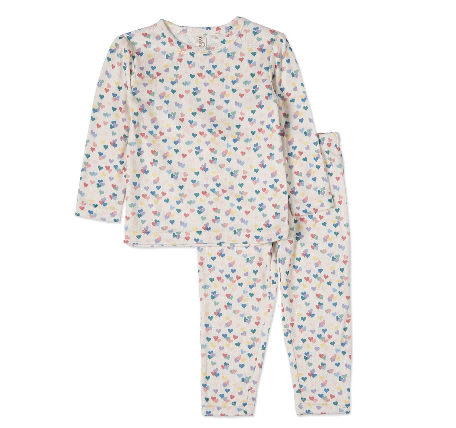 MeMoi комплект для девочек 2 Piece Candied Hearts Pointelle, 2T-12