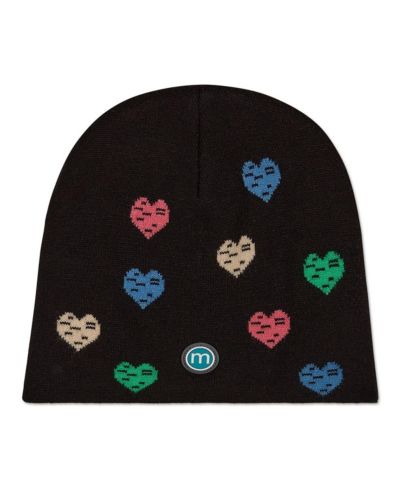 MeMoi Детский вязаный бини Cozy Colorful Hearts из вискозы