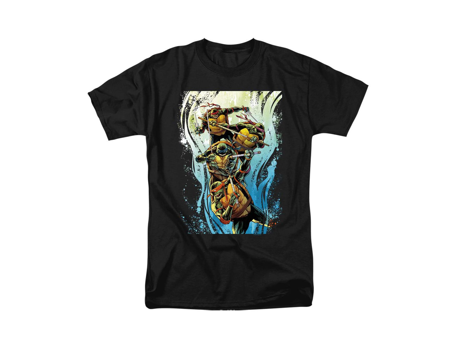 Logovision Men's TMNT Cool Rainbow Warriors T-Shirt