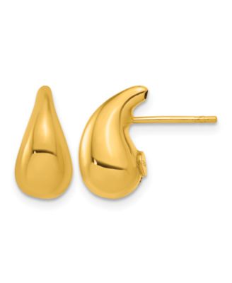Серьги-гвоздики Macy's Teardrop Stud 18k Yellow Gold